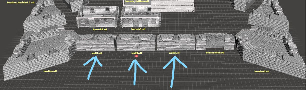 EA-FIW: Star Fort- Straight Wall Section – Diabolical Terrain