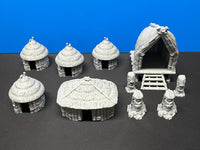 EC3D-DSA: Tribal Village Set