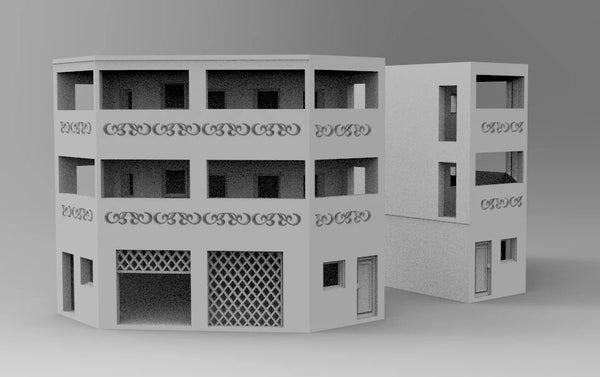 AB-MT: Arabic Modern Apartment Block 3 Story