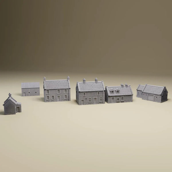 6mm-WL: Quatre Bras Village Houses