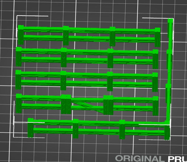 CA-EA: Post and Rail Fence Set