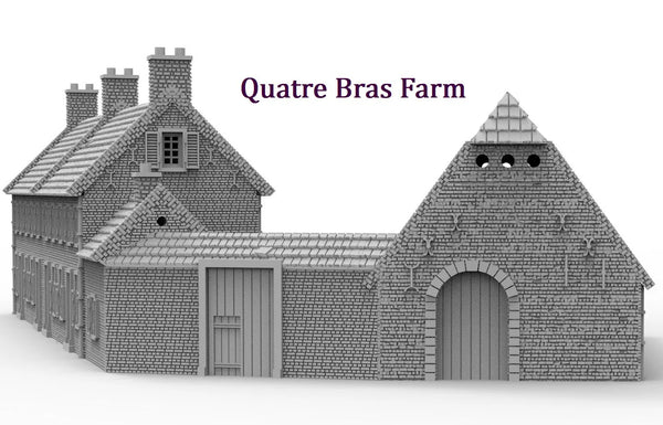 NW-WC: Quatre Bras Corner Farmhouse and Barn (basic set)
