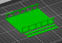 W2-BR: Wood Bridge, Short (with handrail)